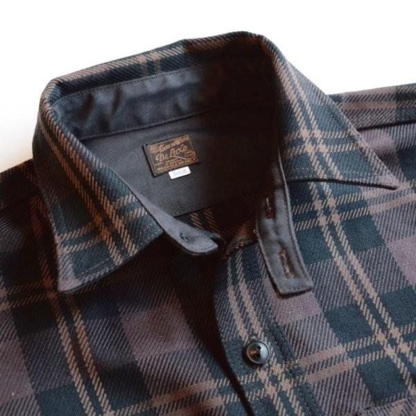 DELUXEWARE（デラックスウエア） ダークトーン ヘビーネルシャツ