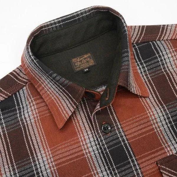 DELUXEWARE（デラックスウエア） HV-59 OMBRE HEAVY NEL SHIRT オン