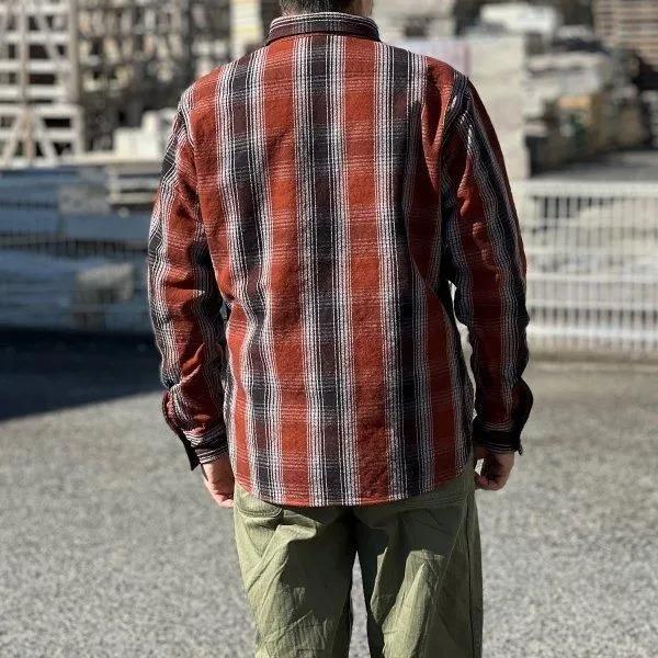 DELUXEWARE（デラックスウエア） HV-59 OMBRE HEAVY NEL SHIRT オン
