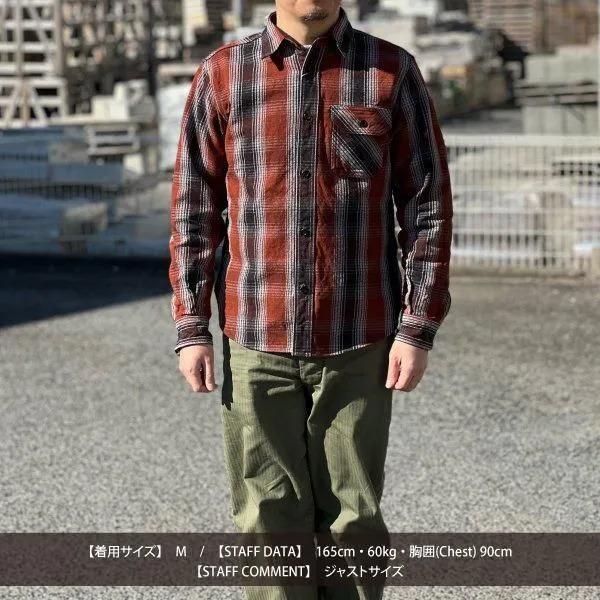 DELUXEWARE（デラックスウエア） HV-59 OMBRE HEAVY NEL SHIRT オン