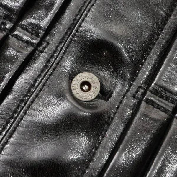 [44サイズ] ワイツーレザー ANILINE HORSE 1st TYPE アニリンホース ファーストタイプ レザージャケット ジージャン 馬革 LB-140 Y'2LEATHER 2026年新作の画像