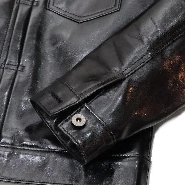 [44サイズ] ワイツーレザー ANILINE HORSE 1st TYPE アニリンホース ファーストタイプ レザージャケット ジージャン 馬革 LB-140 Y'2LEATHER 2026年新作の画像