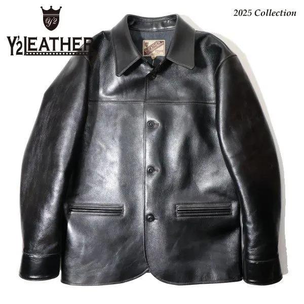 ワイツーレザー LSC-76-C ANILINE STEER ROUNDED HEM CAR COAT アニリンステア カーコート Y'2LEATHER 2025年新作｜CELLULOID