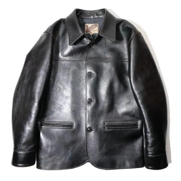 ワイツーレザー LSC-76-C ANILINE STEER ROUNDED HEM CAR COAT