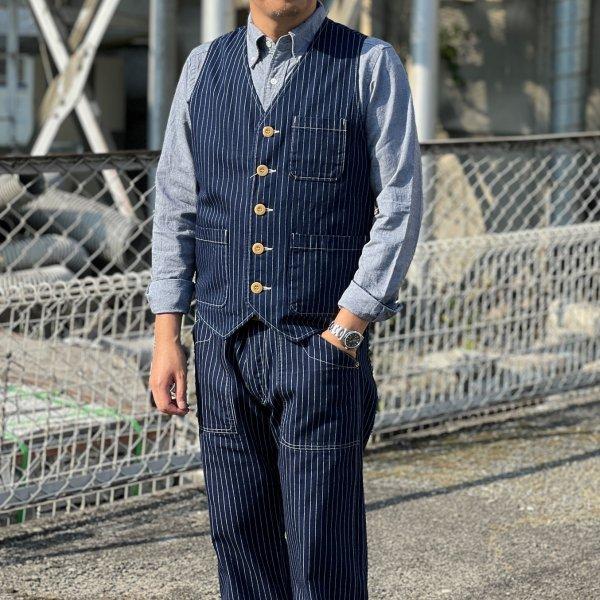 Pherrow's フェローズ PV1-W インディゴウォバッシュストライプ