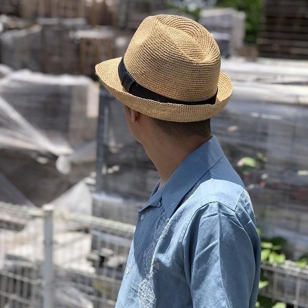 ラフィアハット メンズ ストローハット 麦わら帽子 中折れ 日本製 |  | 06