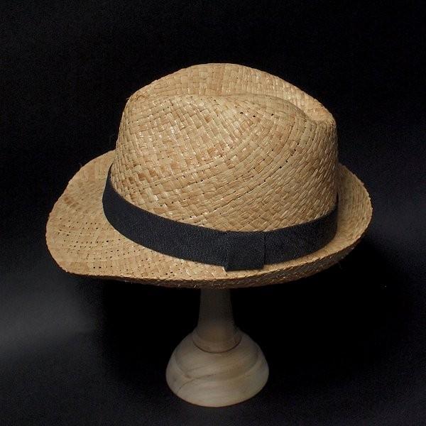 ラフィアハット メンズ ストローハット 麦わら帽子 中折れ 日本製 |  | 02