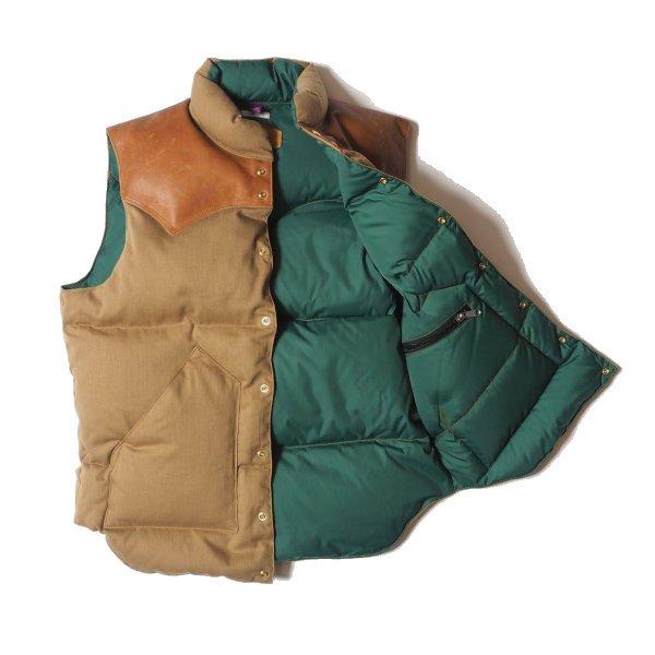 ウエアハウス×ロッキーマウンテン DOBBY TWILL DOWN VEST ドビーツイル ダウンベスト ROCKY MOUNTAIN