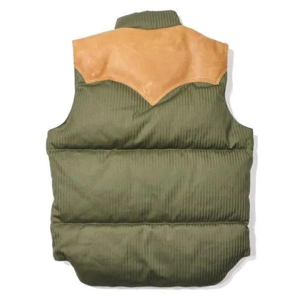 ウエアハウス×ロッキーマウンテン 2236 HBT DOWN VEST ヘリンボーンダウンベスト ROCKY MOUNTAIN WAREHOUSE 2025年新作の画像