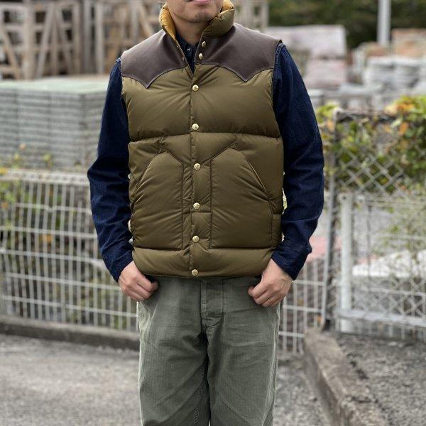 ウエアハウス×ロッキーマウンテン NYLON DOWN VEST ROCKY MOUNTAIN ナイロンダウンベスト  WAREHOUSE[2022年秋冬新作]