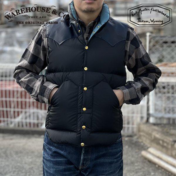WAREHOUSE ウエアハウス×ロッキーマウンテン NYLON DOWN VEST WAREHOUSE ウエアハウス×ロッキーマウンテン NYLON DOWN VEST