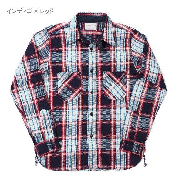 サムライジーンズ ロープインディゴ ヘヴィーネルワークシャツ