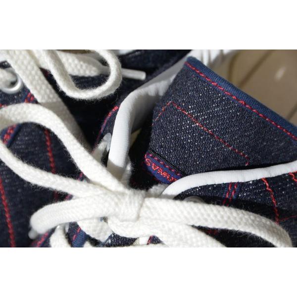 サムライジーンズ　25ozデニムスニーカー27.0 サムライジーンズ インディゴデニムスニーカー SJ56LOW-D25oz