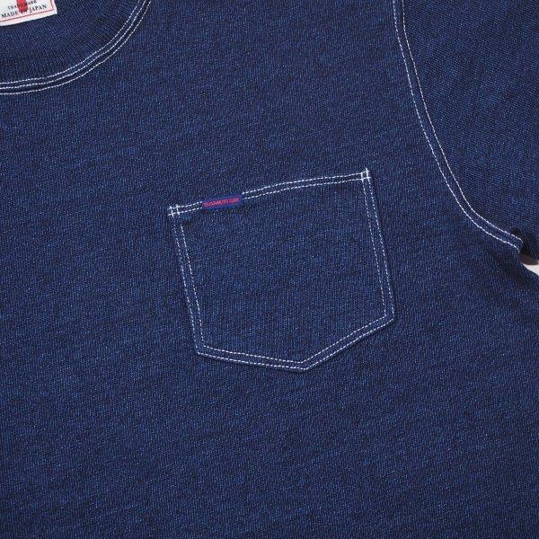 サムライジーンズ ヘビーウエイト インディゴ ポケット Tシャツ INDIGO 