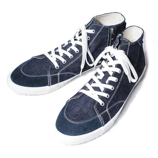 極美品✨限定品✨完売品 スピングルムーブ 備後節織 デニム SS ネイビー SPINGLE スピングル SP-1062 Navy ネイビー 遠州織物 かつお縞