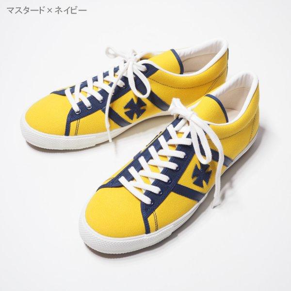 シューズ Samurai Samurai Jeans Men's Canvas Sneakers with Iron Cross Lace Up