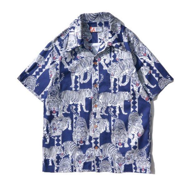美品　SAMURAI JEANS　サムライジーンズ　アロハシャツ 　フラワー柄L サムライジーンズ 侍百虎柄 ハワイアンシャツ アロハ SSA22-HT SAMURAI