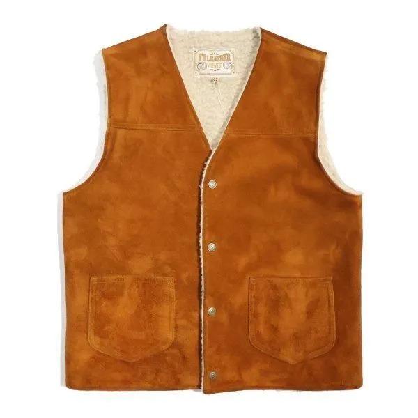 ワイツーレザー WJ-06 STEER ROUGHOUT WOOL BOA VEST ステアラフアウト