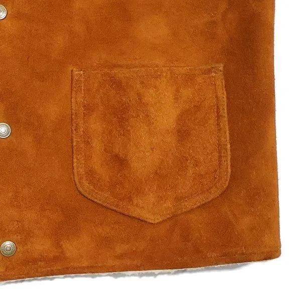 ワイツーレザー WJ-06 STEER ROUGHOUT WOOL BOA VEST ステアラフアウト ボアベスト Y'2LEATHER 2026年の画像