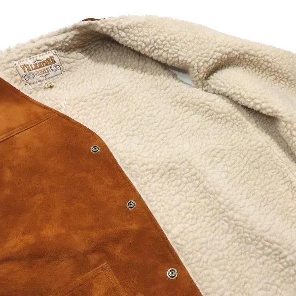 ワイツーレザー WJ-06 STEER ROUGHOUT WOOL BOA VEST ステアラフアウト ボアベスト Y'2LEATHER 2026年の画像