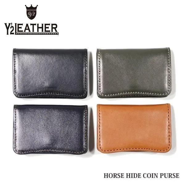 ネコポス送料200円 ワイツーレザー YW-03 HORSE HIDE COIN PURSE