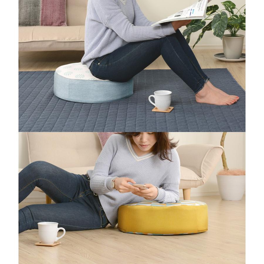 クッション 「2個セット」 座布団 おしゃれ 柄 幾何学模様 日本製 カバーリング 低反発「SWEETS」 新生活  ギフト プレゼント 贈り物 a366 a367 | セルタン | 02