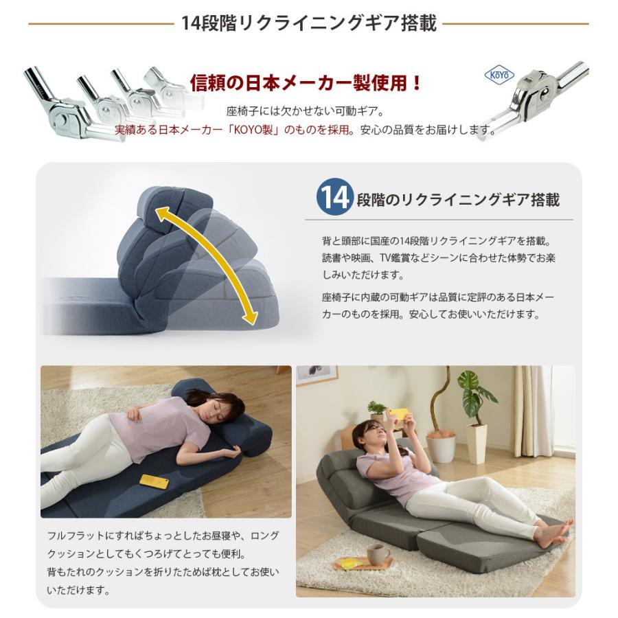 座椅子 1人掛け リクライニングチェア おしゃれ コンパクト 折りたたみ座椅子 ざいす 一人用ソファー 日本製 一人掛け 背もたれ