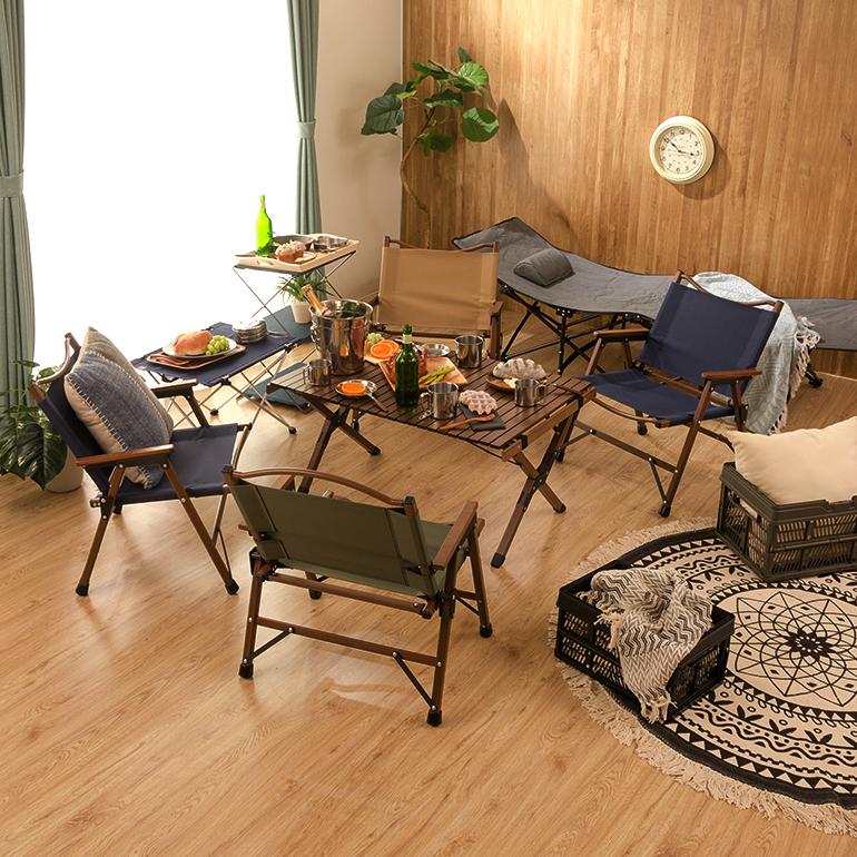 訳あり！リオソル　ウッドロールトップテーブル　②　キャンプ　アウトドア 訳あり！リオソル ウッドロールトップテーブル ② キャンプ