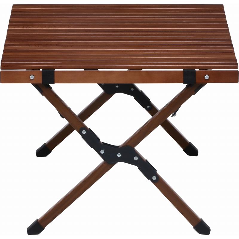 アウトドア ウッドトップ ロールテーブル 折りたたみ コンパクト