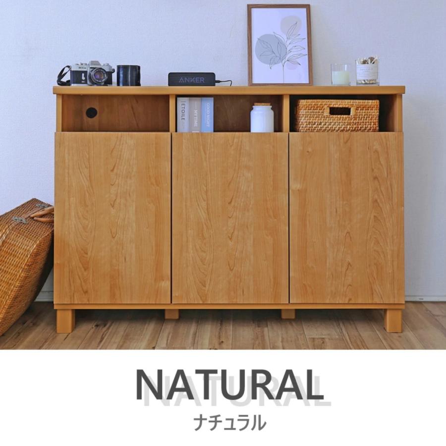 キャビネット 幅110cm 収納棚 カウンター 扉付き 日本製 ナチュラル タカシン家具工業 キャビネット マルチカウンター 幅110cm 木製 扉付き