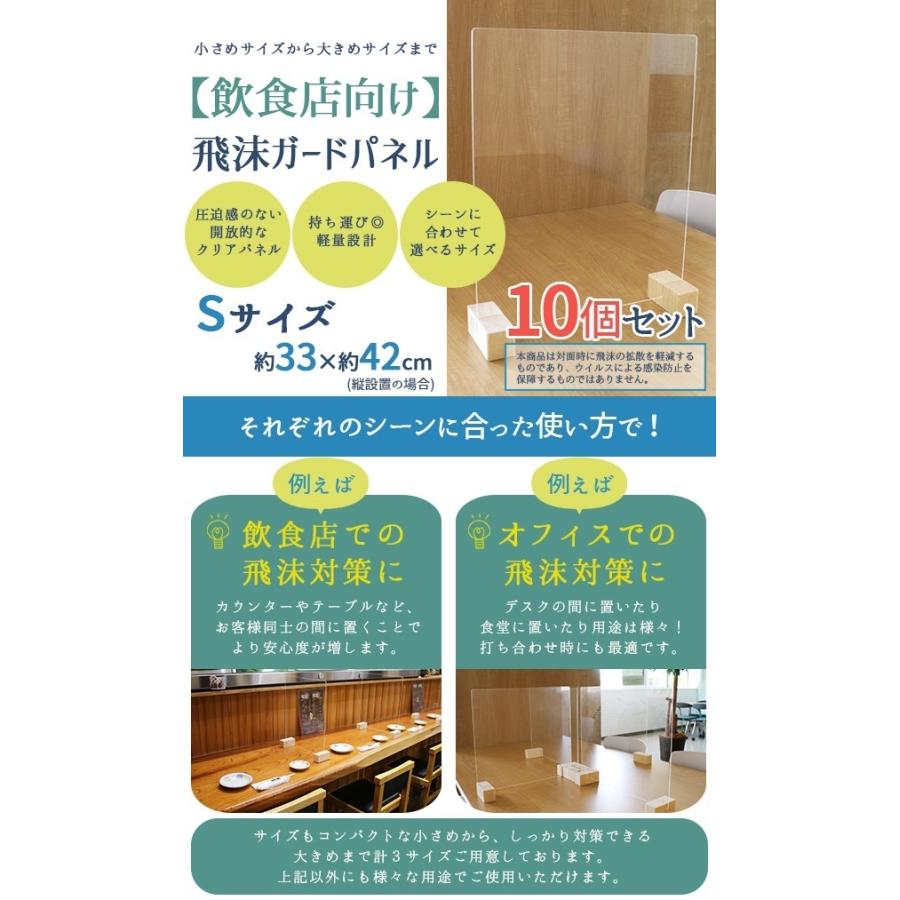 飛沫 ガードパネル Sサイズ 飛沫パネル 飲食店 オフィス 飛沫対策 コンパクト お手入れ簡単 透明度が高い 枠無しパネルの画像