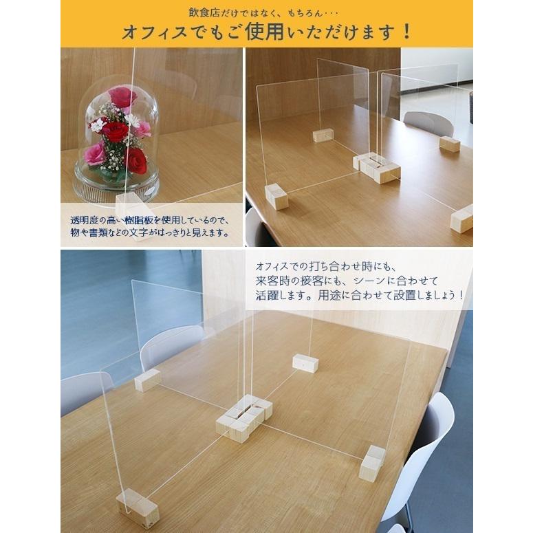 飛沫 ガードパネル Sサイズ 飛沫パネル 飲食店 オフィス 飛沫対策 コンパクト お手入れ簡単 透明度が高い 枠無しパネルの画像