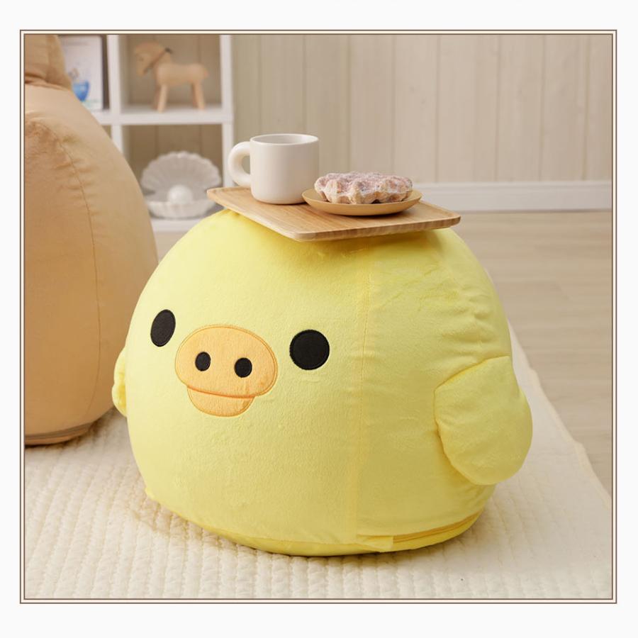 セルタン キイロイトリ オットマン スツール ビーズ リラックマ 足置き