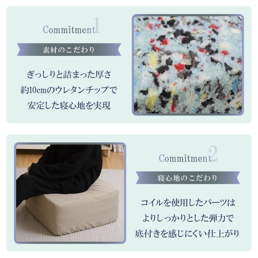 セルタン マットレス 折りたたみ 三つ折り 厚み10cm カバーが洗える