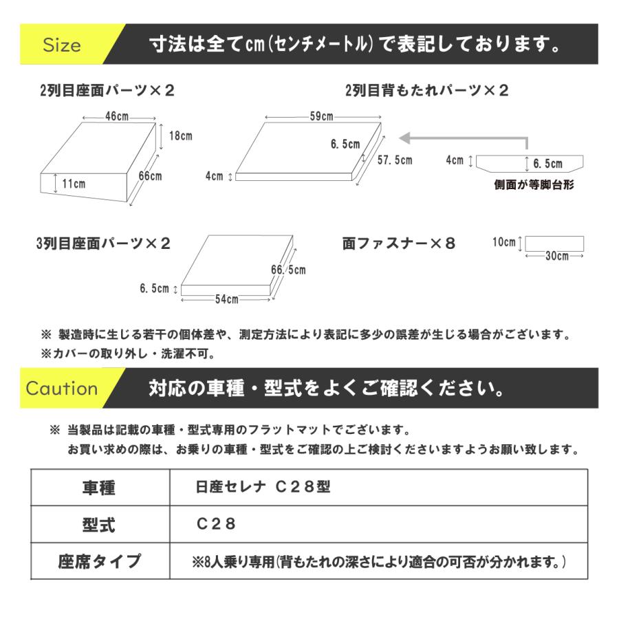 車中泊 マット セレナC28 8人乗り専用 座席シートフラットマット 段差解消マット 日産 車中泊グッズ 車中泊セレナNOMAD BASE A1604a 超PayPay祭 |  | 15