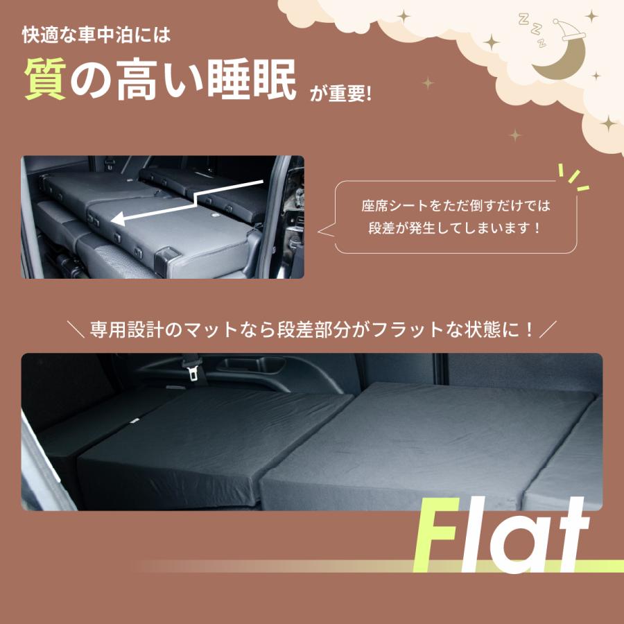 車中泊マット 車中泊 シエンタ 3代目 MXPC10G/MXPL10G/MXPL15G 7人乗り専用 全席用 フラットマット 車中泊グッズ 段差解消 トヨタ NOMAD BASE A1614-2の画像