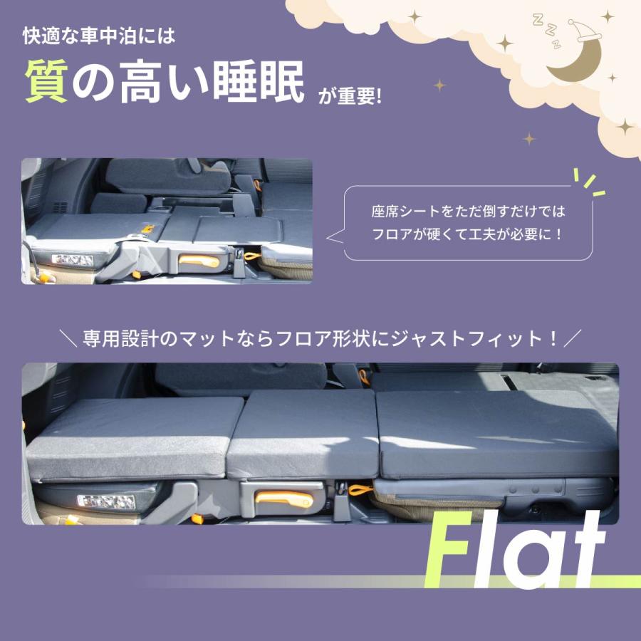 車中泊マット 車中泊 N-VAN JJ1 JJ2 専用 全席 フラットマット 車中泊グッズ エヌバン ホンダ NOMAD BASE A1615の画像