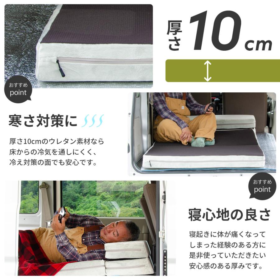 くるマット 4個セット 100w ミニバン用 車中泊 楽天市場】【8/6限定！最大全額3,000円引】 車中泊ベッド 