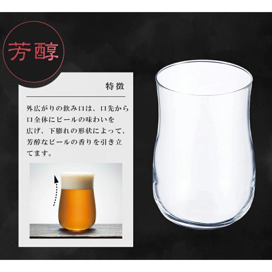 ビールグラス クラフトビアグラス 3個 セット アデリア 爽快 芳醇 重厚 おしゃれ ガラス コップ ADR-008 | ADERIA | 04