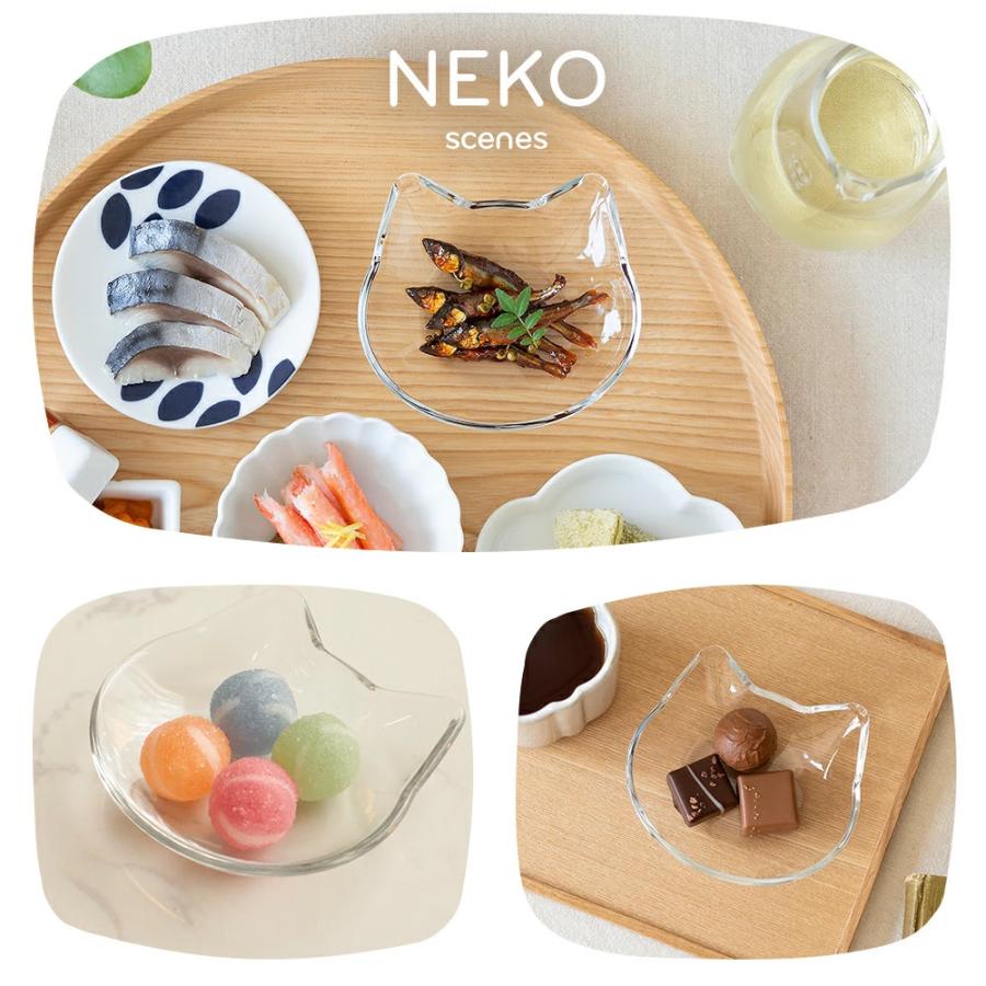 豆皿 猫 猫型 小皿 取り皿 coconeco アデリア こども かわいい おしゃれ ガラス 石塚硝子 日本製 ADR-013 | ADERIA | 06