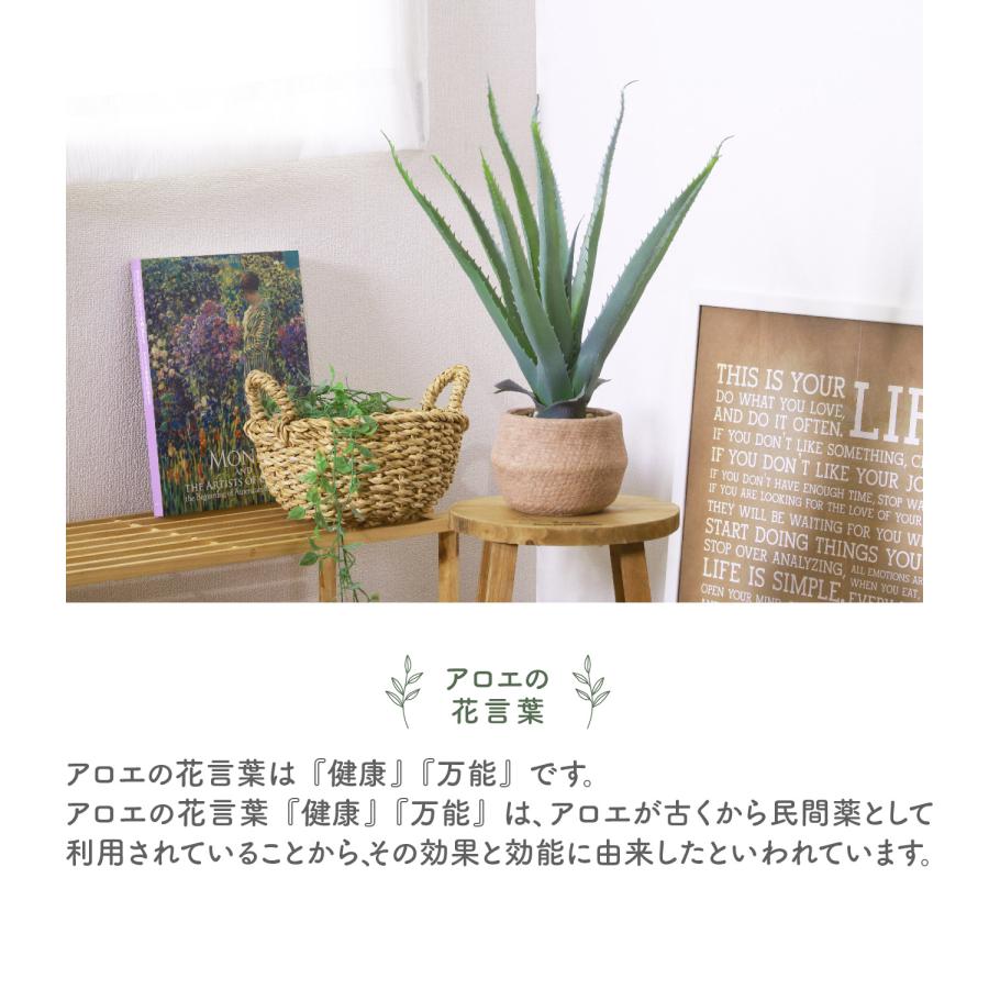 アロエ　観葉植物　在宅勤務の癒やしに フェイクグリーン アロエS セメントポット グリーンライフ 室内