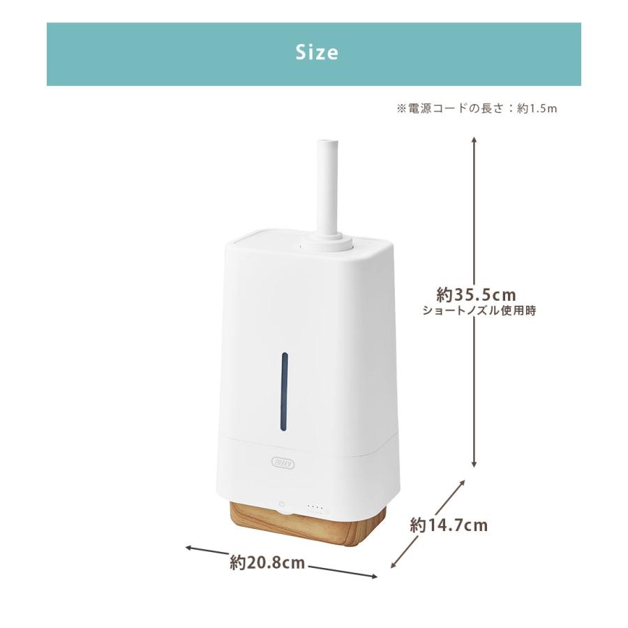 Toffy 加湿器 アロマオイル 抗菌 4L 大容量タンク  おしゃれ 加湿 アロマ対応 LED ランプ ライト かわいい シンプル 抗菌素材 |  | 13