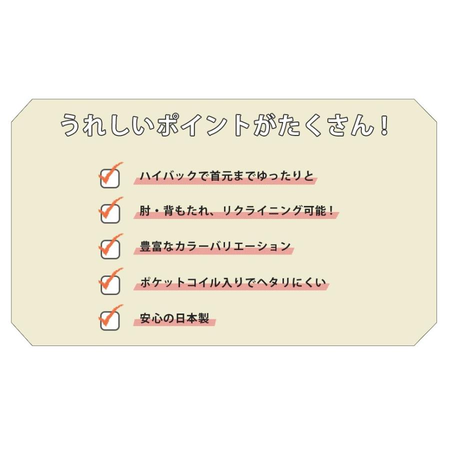 ソファ ハイバック おしゃれ 一人暮らし ソファー セルタン 2人掛け 2P 和楽の極 ハイバック リクライニング おしゃれ 日本製 A316 新生活の画像