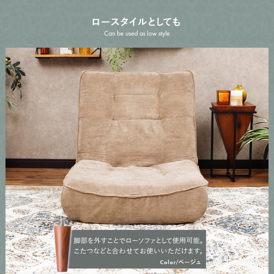 ハイバックソファ 1人掛け リクライニング ソファ 座面やわらかめ シンプル おしゃれ ヴィンテージ  1P ローソファ ポケットコイル コンパクト 日本製の画像