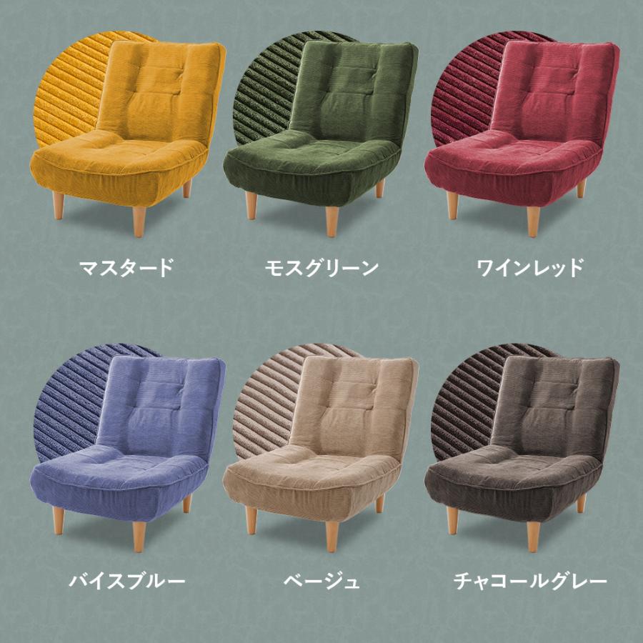 ハイバックソファ 1人掛け リクライニング ソファ 座面やわらかめ シンプル おしゃれ ヴィンテージ  1P ローソファ ポケットコイル コンパクト 日本製の画像