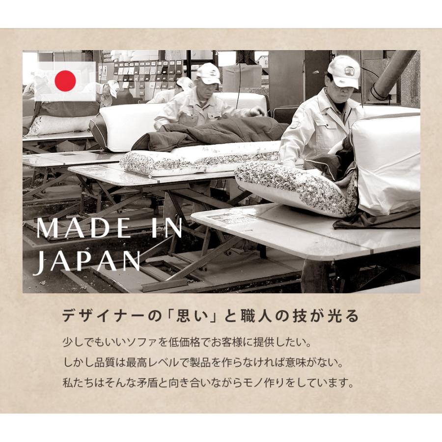 ソファー 2人掛け 日本製 コーデュロイ ハイバック リクライニング おしゃれ 合皮 ヴィンテージ 和楽 a40の画像