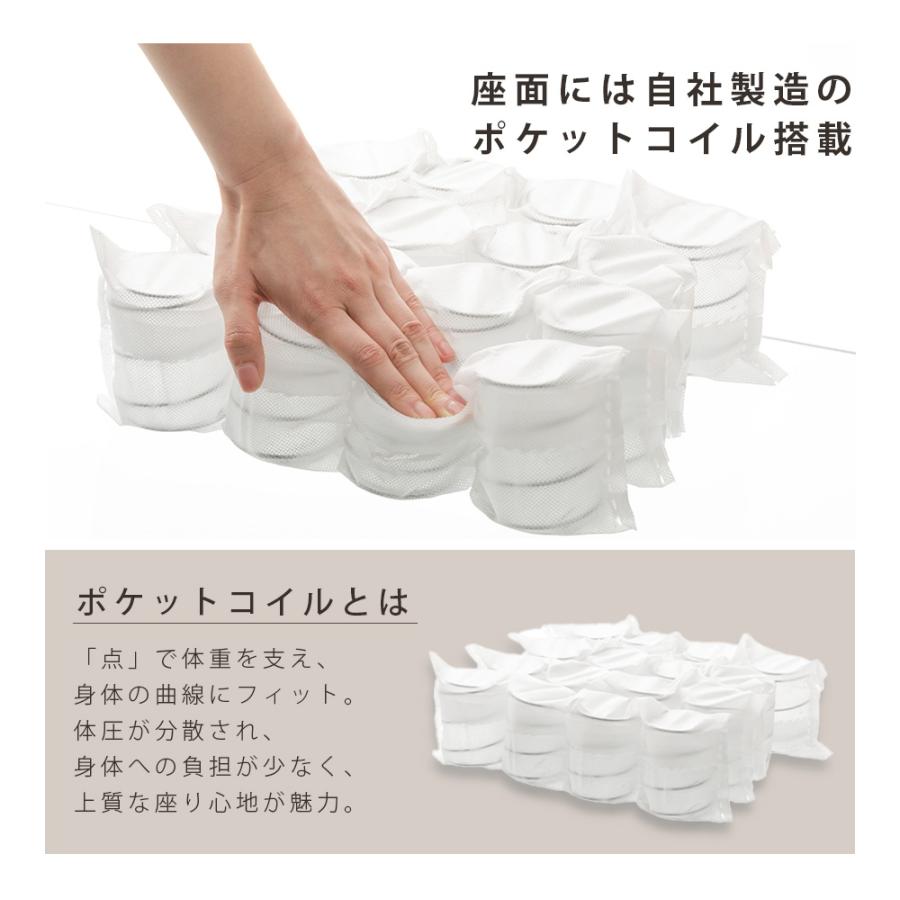 ソファー 2人掛け 日本製 コーデュロイ ハイバック リクライニング おしゃれ 合皮 ヴィンテージ 和楽 a40の画像
