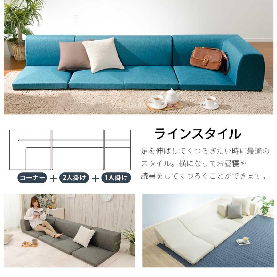 セルタン ローソファー Mサイズ カバーが洗える デニム調アッシュグレー 楽天市場】《セルタン》フロアソファ Mサイズ 幅200cm ソファ