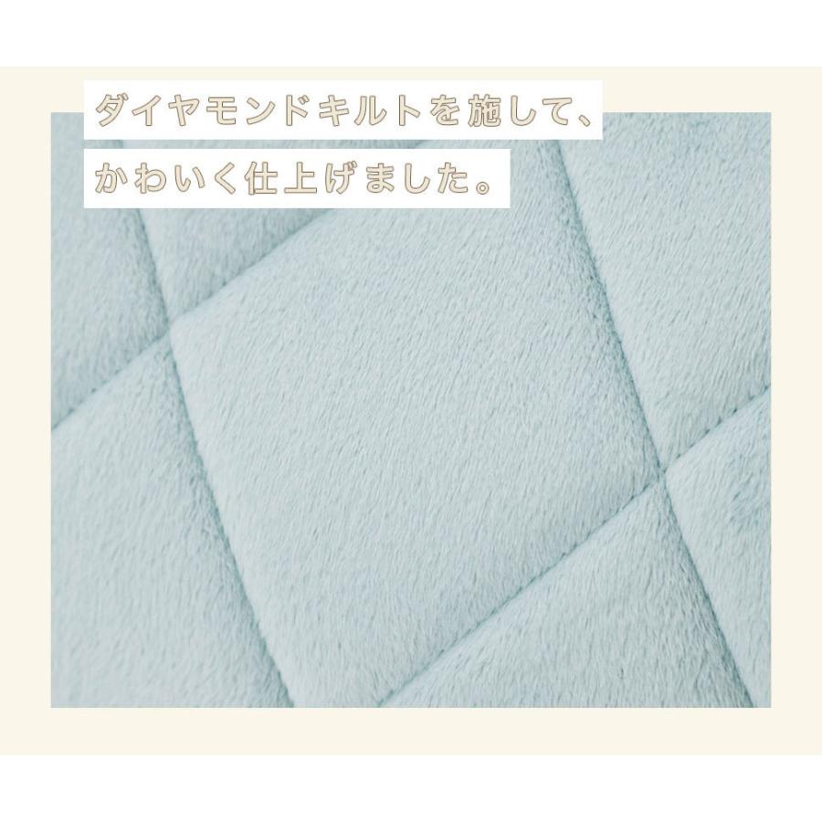 ビーズクッション L サイズ 日本製 カバー洗濯可 キルト ダイヤモンドステッチ おしゃれ エレガント ソファ クッション 一人暮らし 大人かわいい A601-QLTの画像