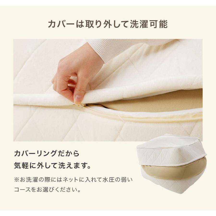 ビーズクッション L サイズ 日本製 カバー洗濯可 キルト ダイヤモンドステッチ おしゃれ エレガント ソファ クッション 一人暮らし 大人かわいい A601-QLTの画像